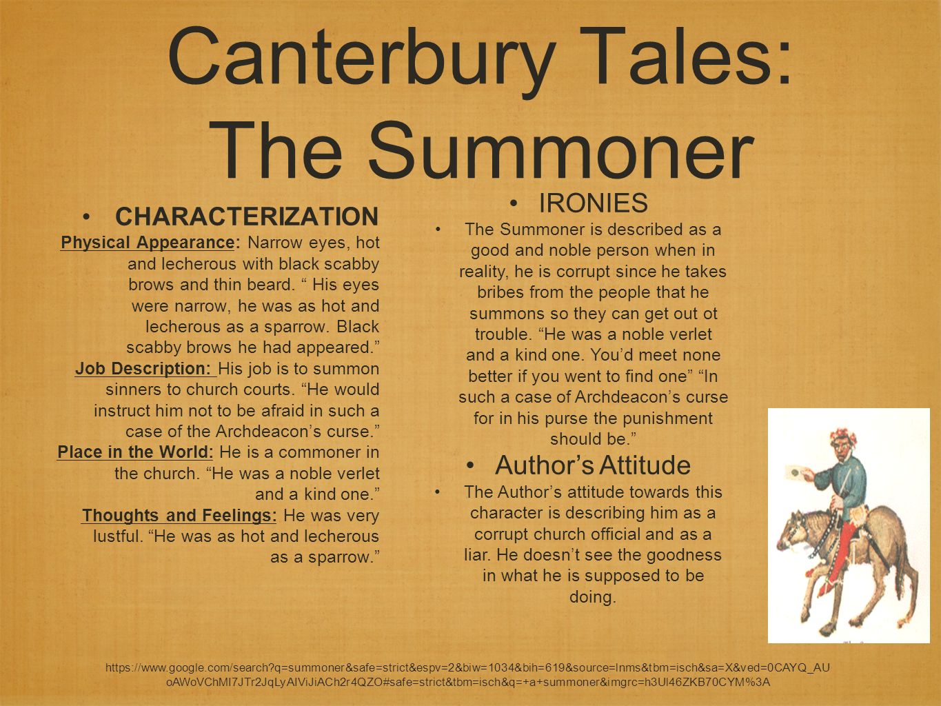 An analysis of the attitude of chaucer towards church in the canterbury tales